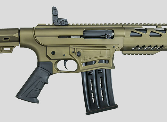 Üzümlü SR-12 Bronz Şarjörlü 10+1 Şarjörlü Yarı Otomatik Av Tüfeği 12 Kalibre